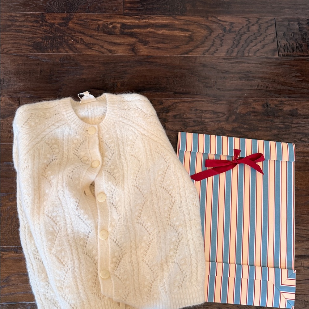 Sezane Ecru cardigan - Picture 4 of 11